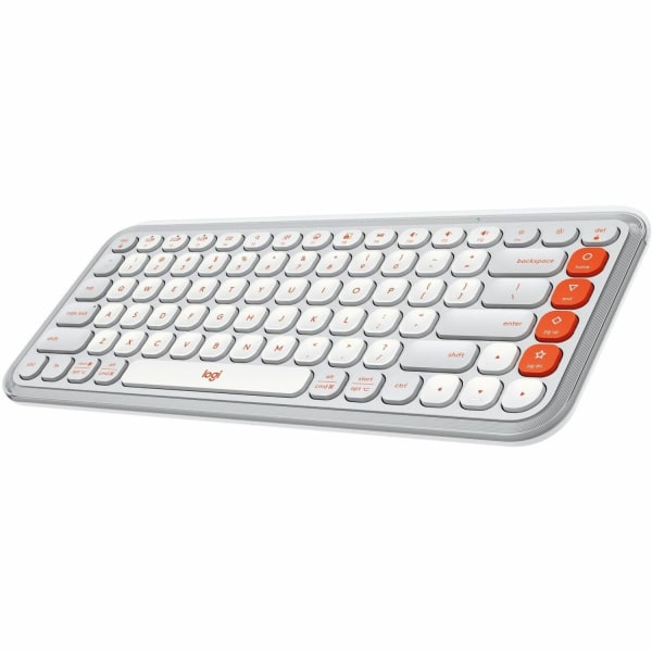 Logitech POP Icon Keys Keyboard - Wireless Connectivity - Bluetooth - 32.81 ft - USB Interface Easy-Switch Power Switch Hot Key(s) - ChromeOS Windows 10 Windows 11 Mac OS X 12.0 Monterey Linux...